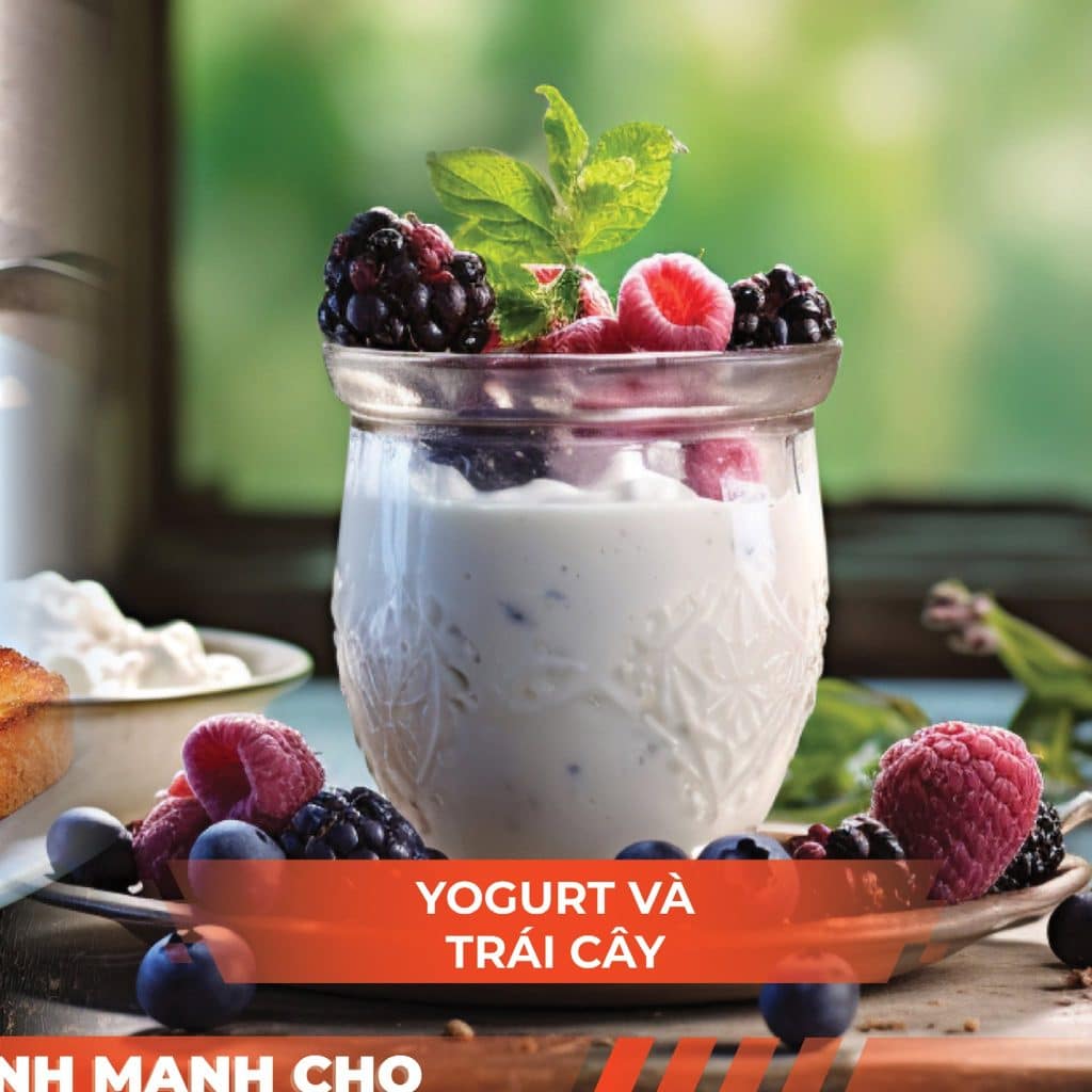 Yogurt và trái cây