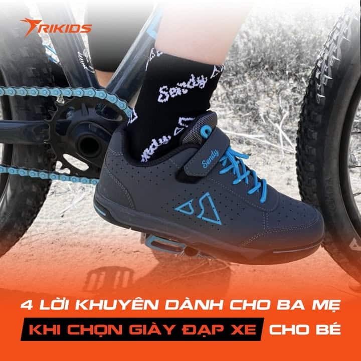 4 Lời khuyên khi ba mẹ chọn giày đạp xe cho bé