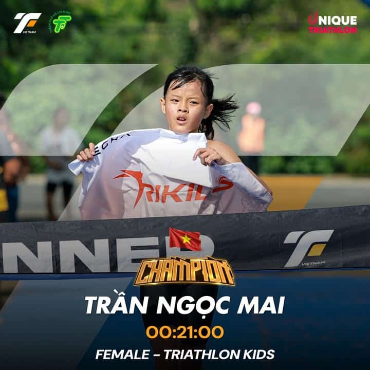 🏆 NHÀ VÔ ĐỊCH NỘI DUNG TRIATHLON KIDS 🏆
