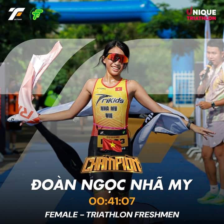 🏆 NHÀ VÔ ĐỊCH NỘI DUNG TRIATHLON FRESHMEN 🏆